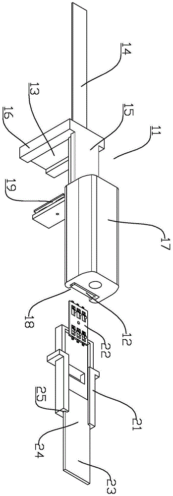 An electronic lock wiring structure