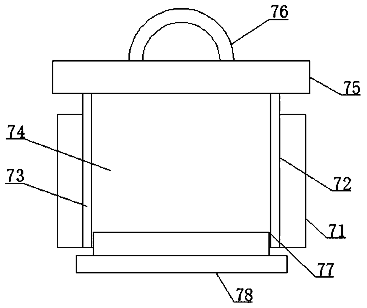 Air inner-circulation drying and sterilizing type storage device for student books