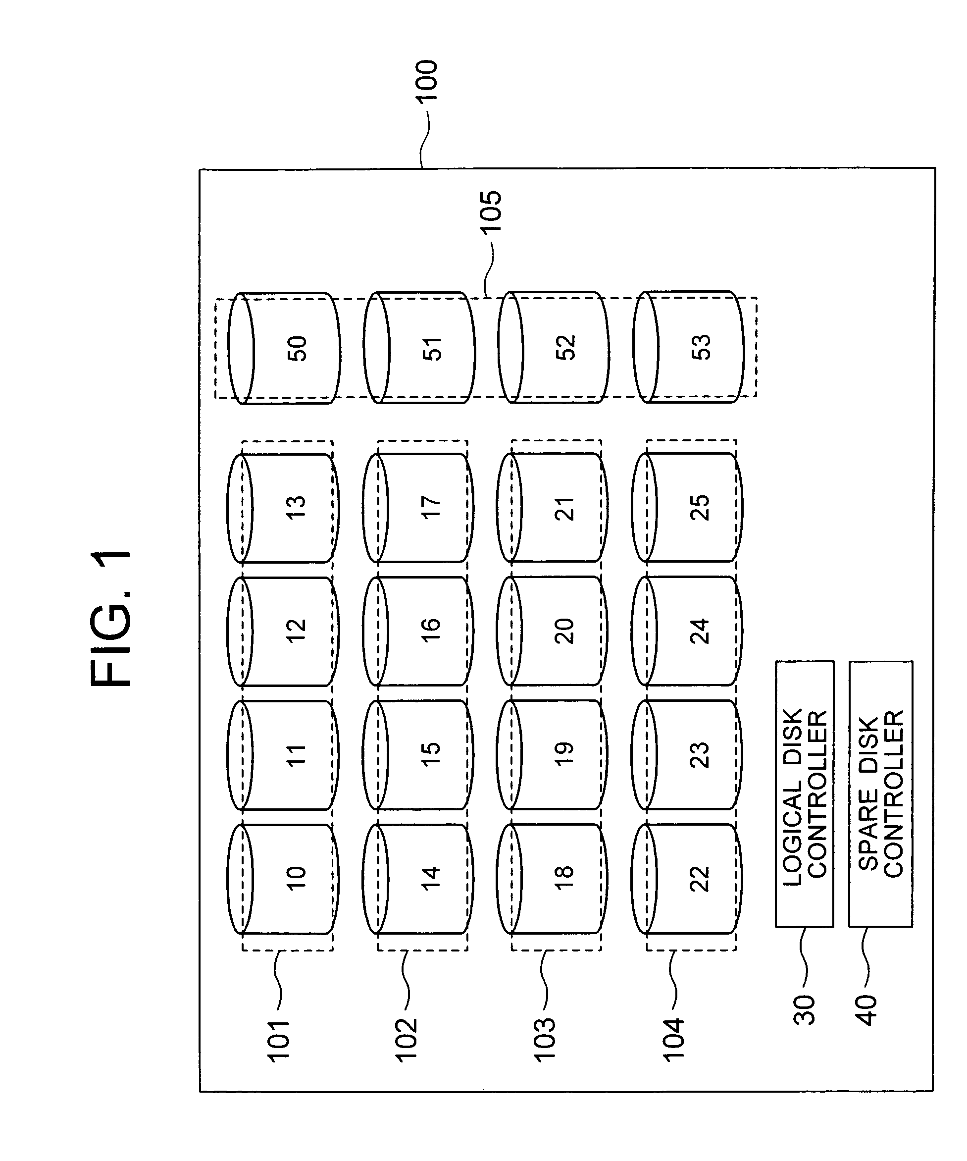 Disk array system configuring a logical disk drive having a redundancy function