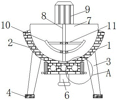 Anti-blockage stirrer for producing and processing sealant