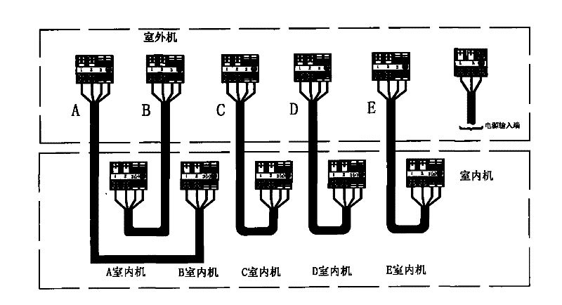 Multi-split air-conditioning indoor and outdoor unit mistaken wiring detection method