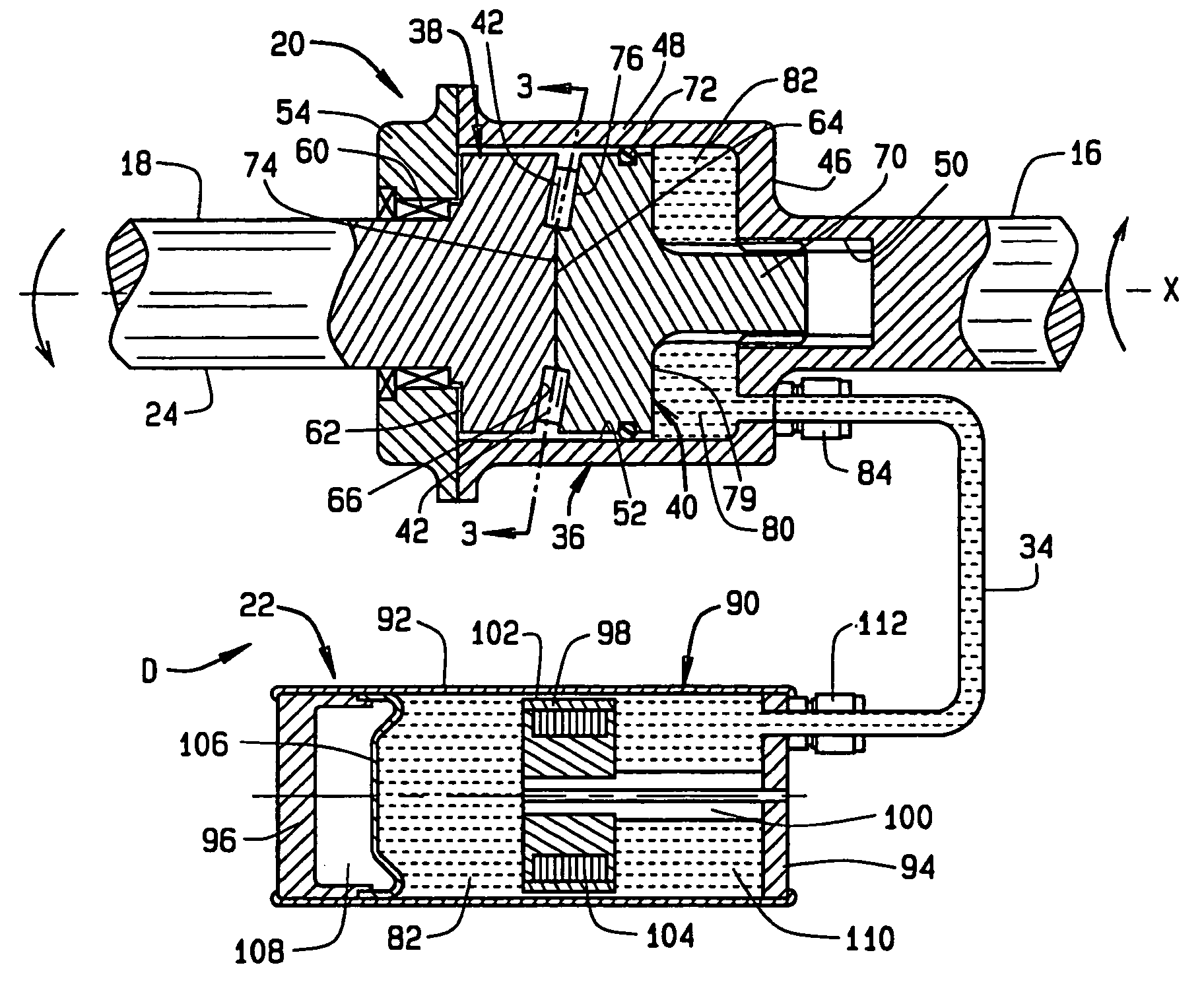 Stabilizer bar having variable torsional stiffness