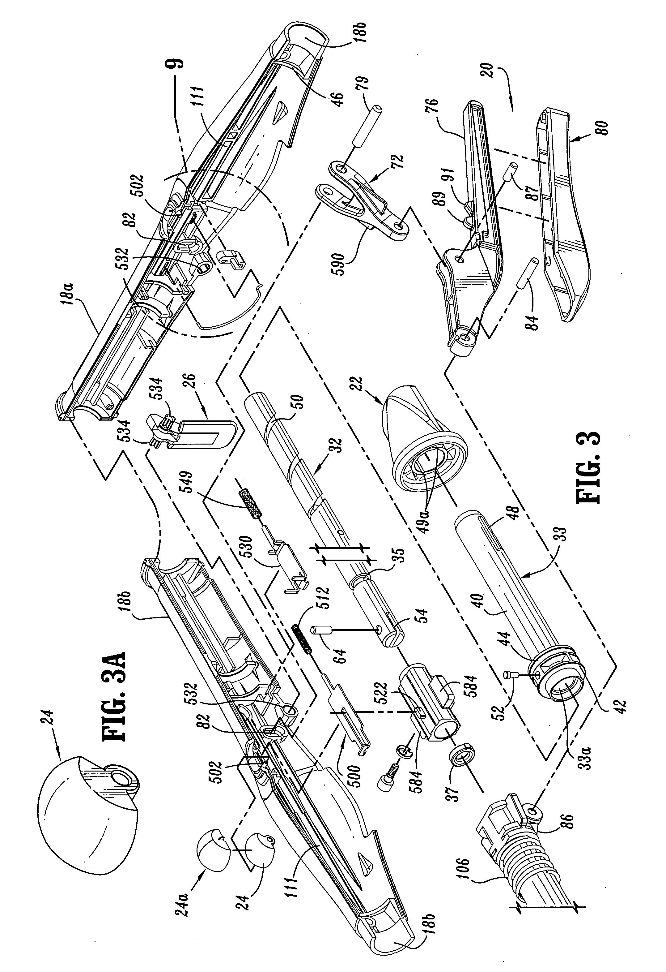 Surgical stapling device