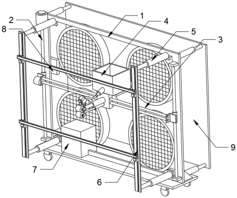 An archaeological excavation device for mural protection