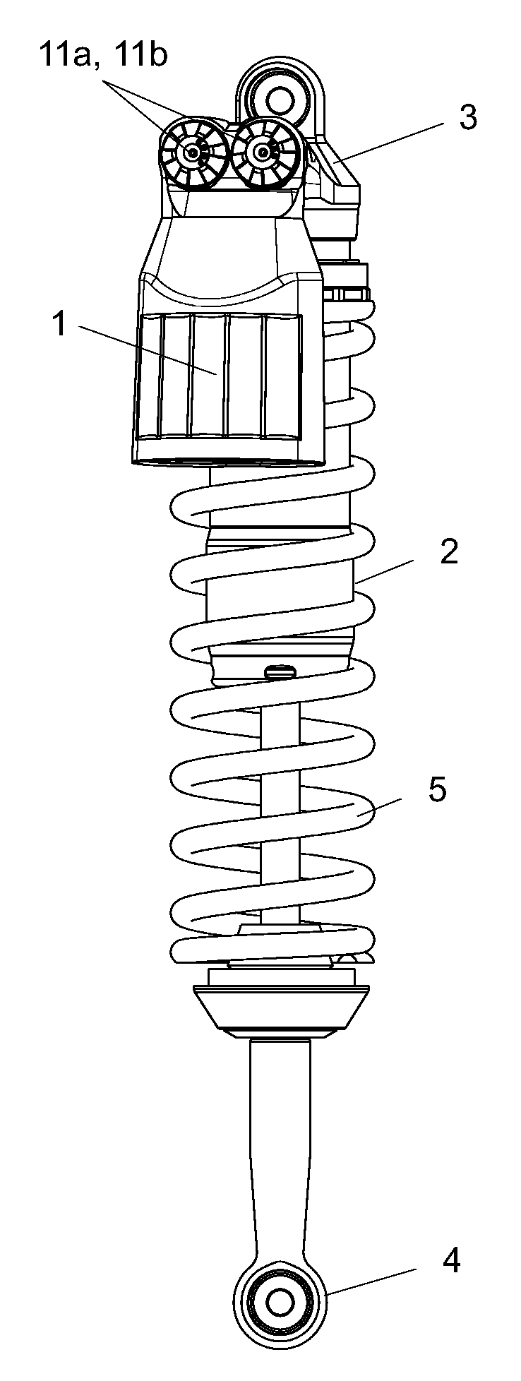 Pressure reservoir for shock absorber