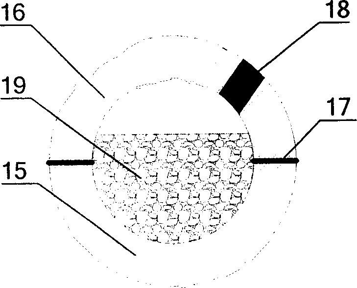 Measuring apparatus and measuring method for gas-solid fluidized bed particle mixing