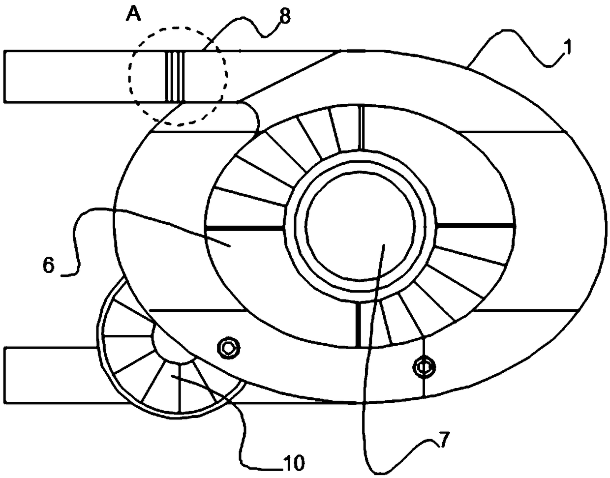 Double-layered annular tea leaf treatment device