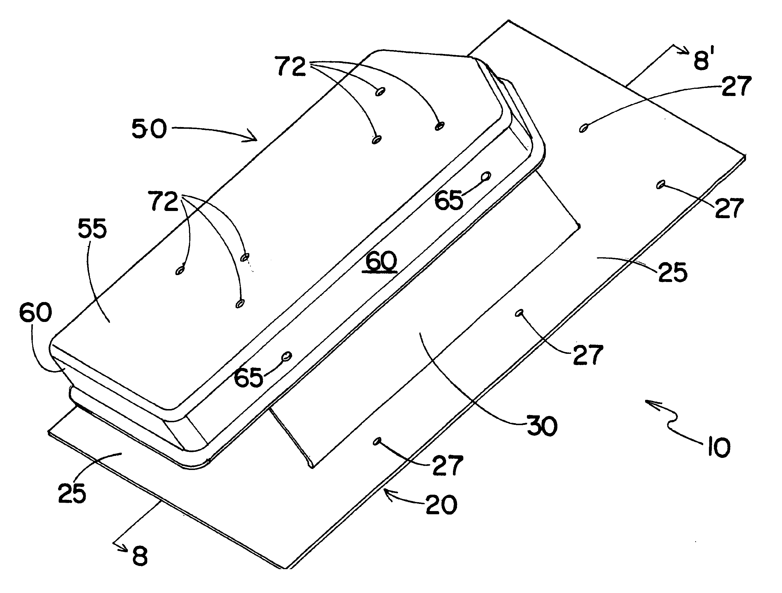 Structure curb and cap assembly for mounting a satellite dish