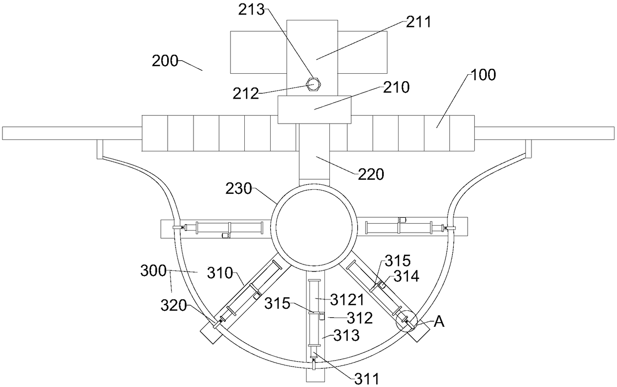 Wind-proof device for transmission line drainage line