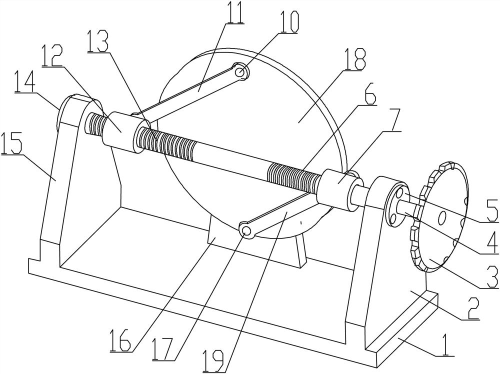 High-precision indexing turntable for equal indexing drilling of outer circle of pipe parts and operation method