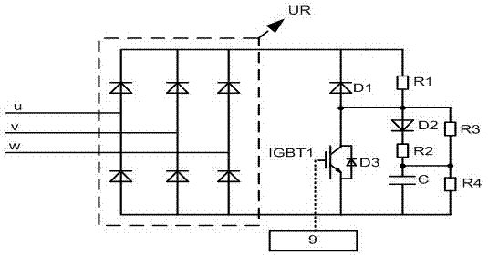 Low voltage ride through control method and device for a double-fed wind power generation system