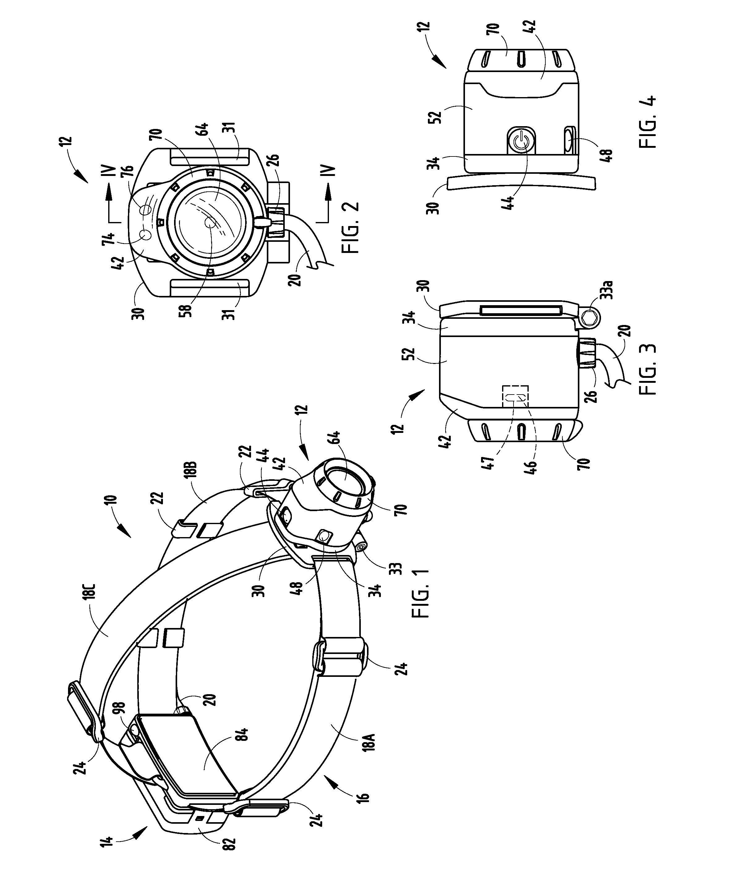 Lighting device having adjustable spot beam