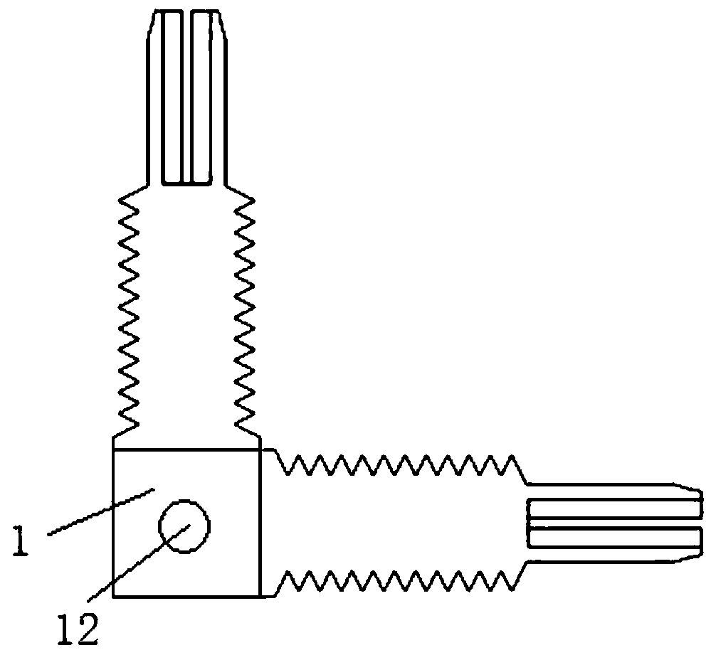 Round wire L-shaped locking connector and connection method thereof