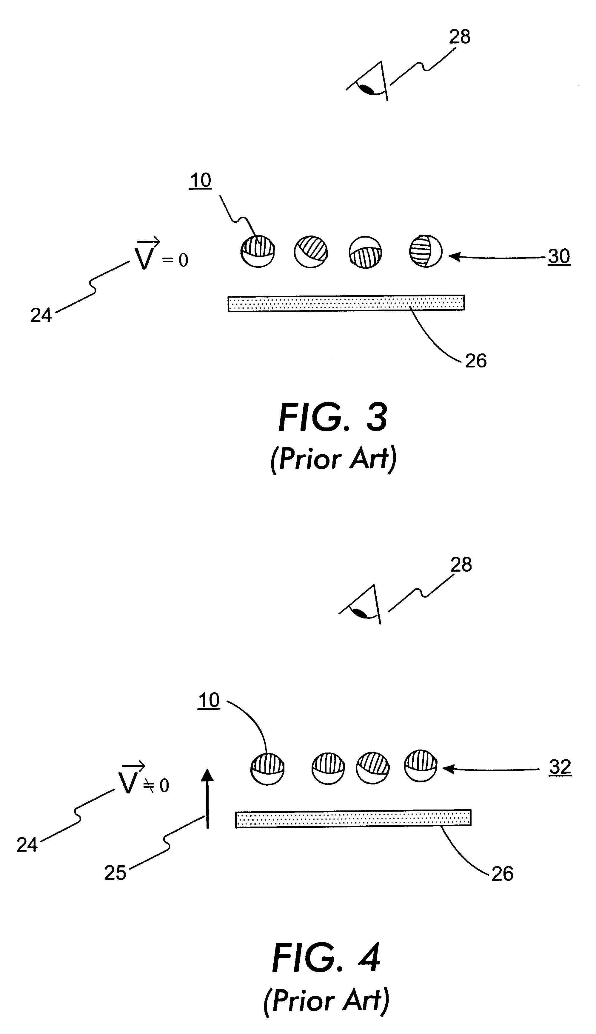 Rotating element sheet material with reversible highlighting