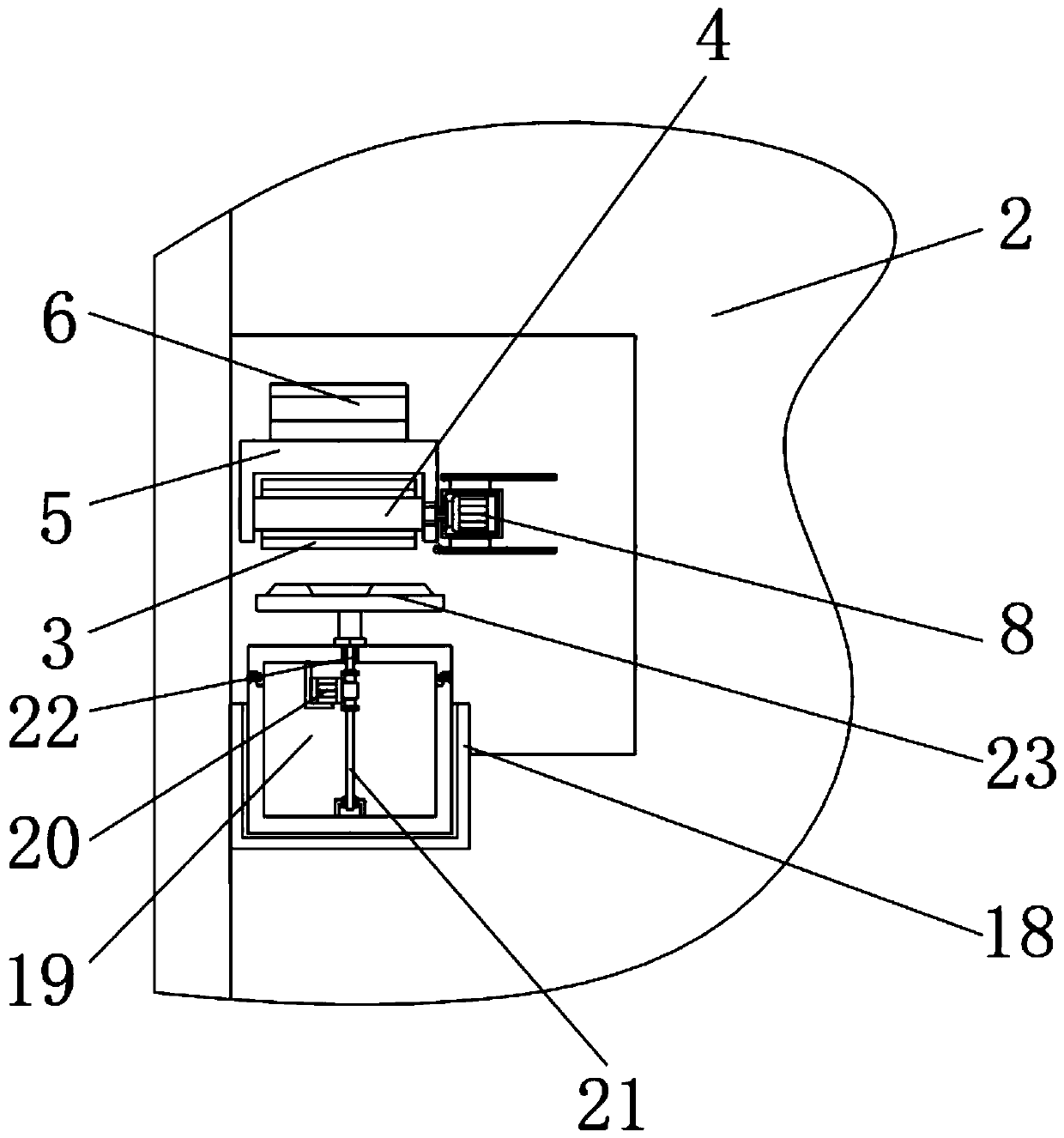 Locking structure for low-voltage switch cabinet