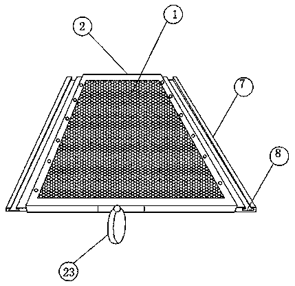 Frame screen plate with screens convenient to replace