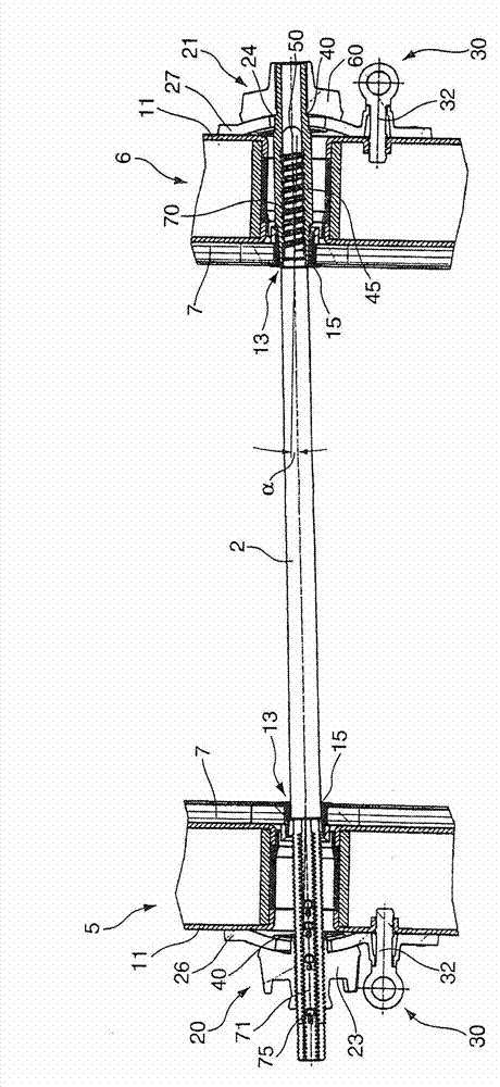 Anchor system of a concrete wall formwork