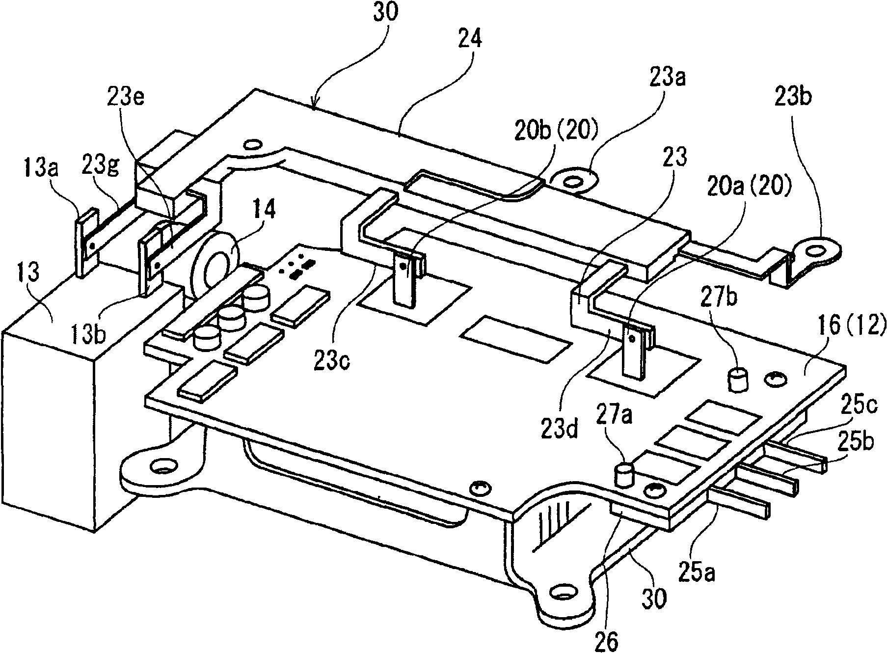 Integrated electric compressor