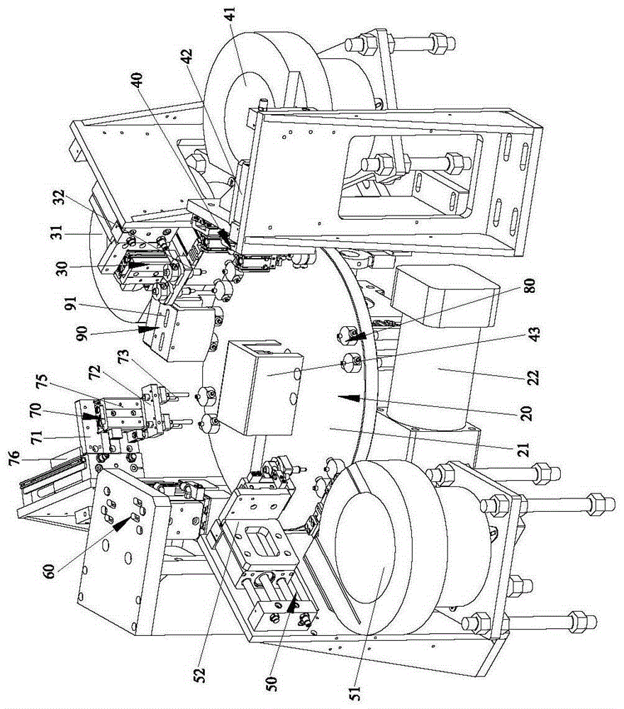 Full-automatic watch crown assembling equipment