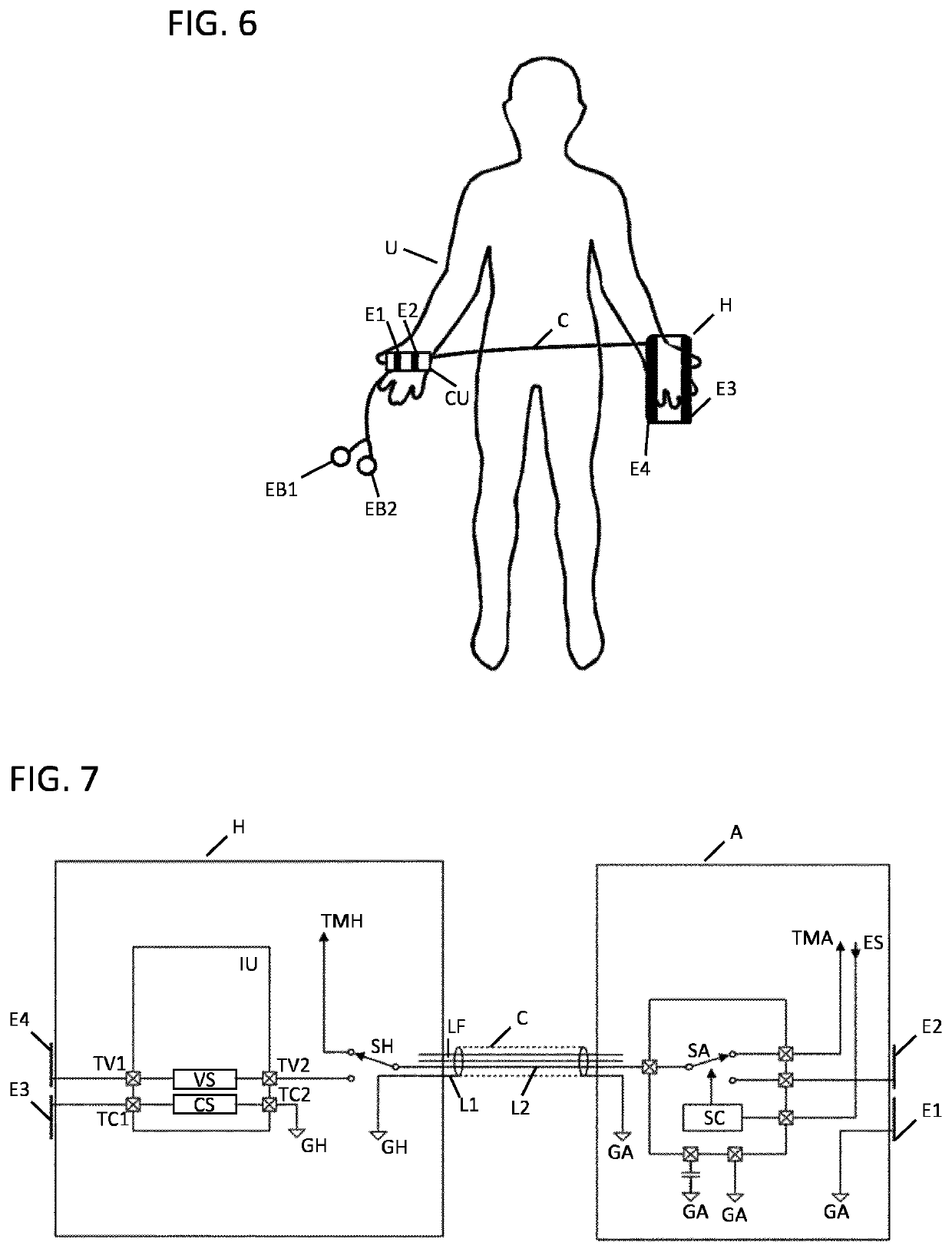 Bioelectrical impedance analysis system and method for determining a body impedance