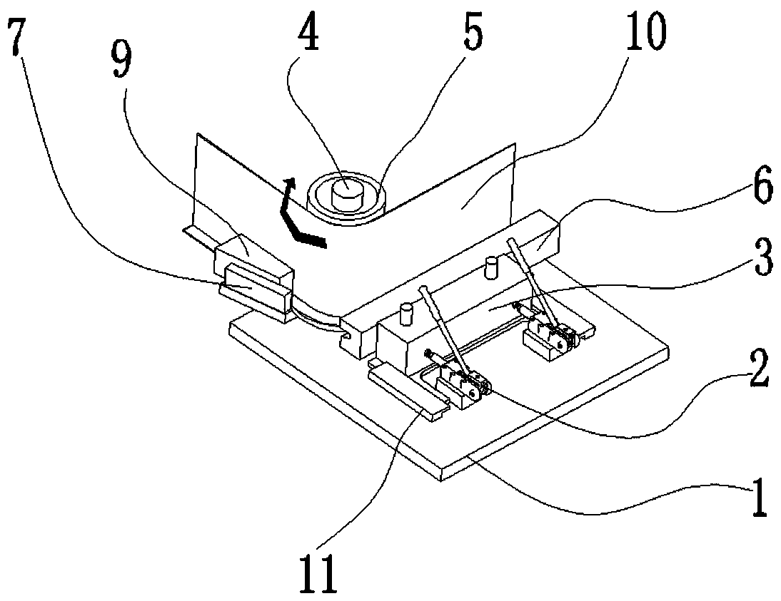 L-shaped plate arc-extruding forming device and method