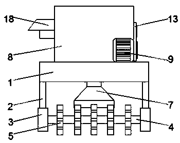 Agricultural land root cleaning device