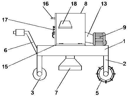 Agricultural land root cleaning device