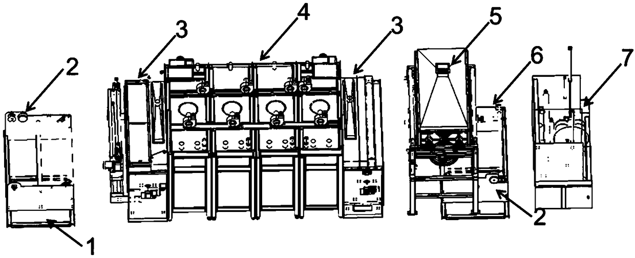 Production line of electrostatic spinning nanofiber membrane