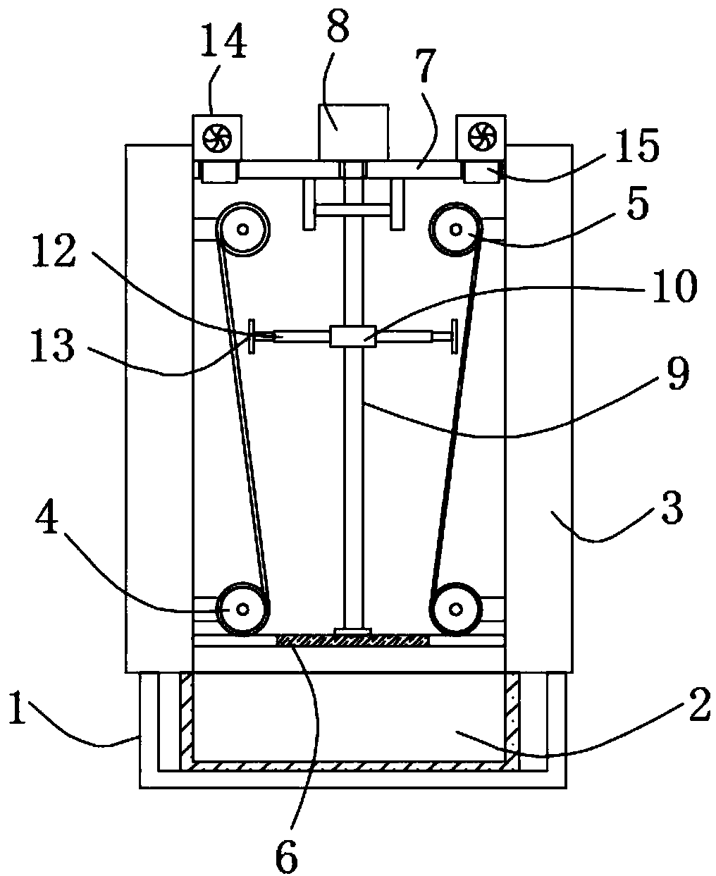 Cutting device for machining chemical fiber waste