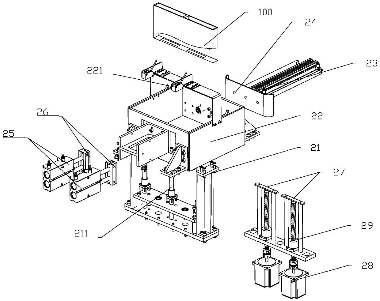 Cell feeding device of solar cell welding machine