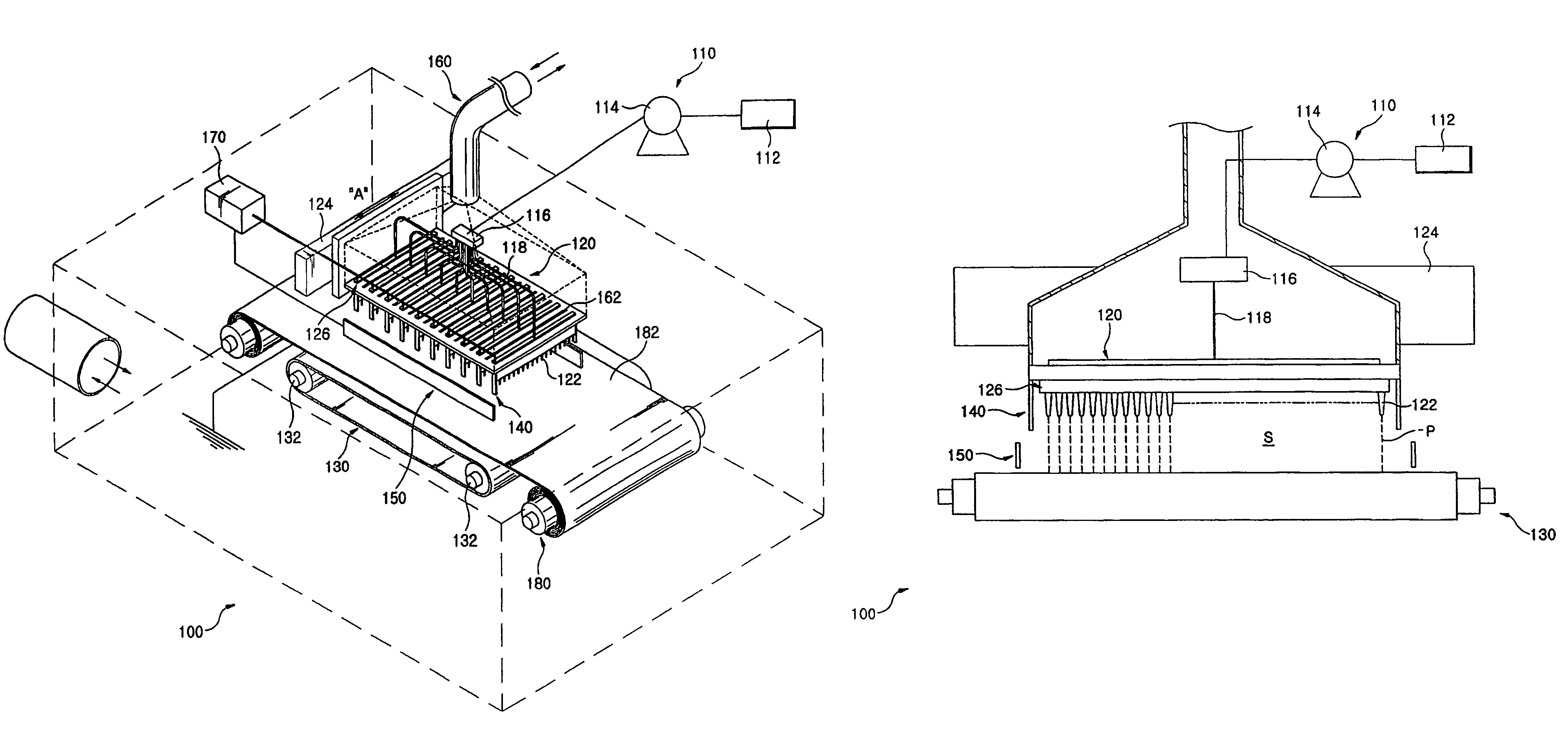 Apparatus for producing nanofiber utilizing electospinning and nozzle pack for the apparatus