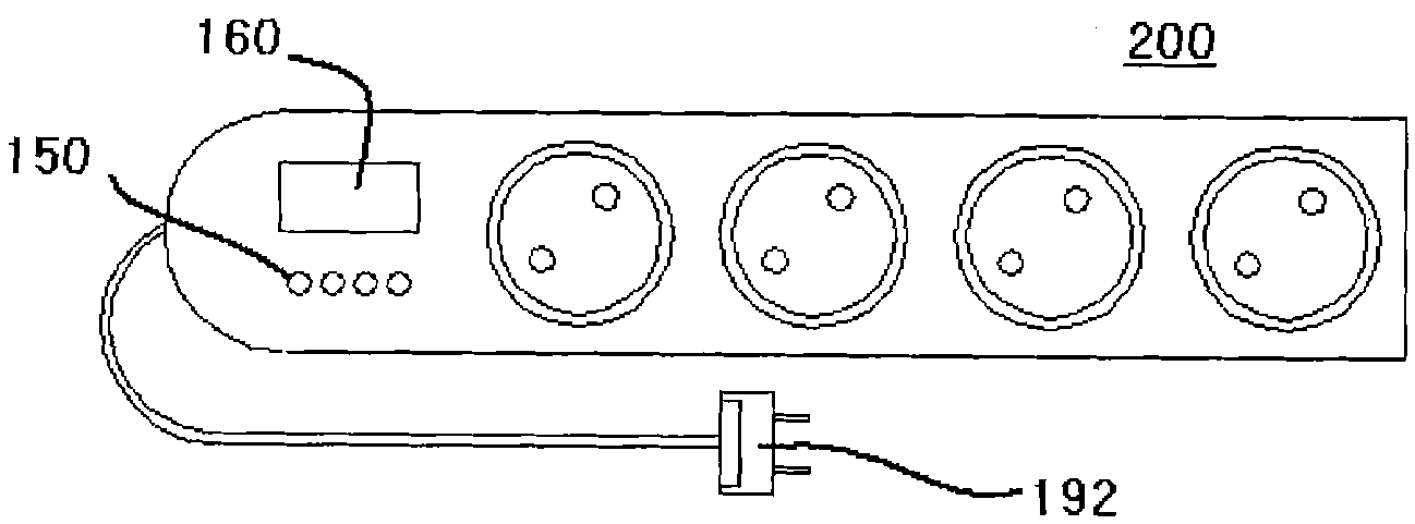 Receptacle with power-meter