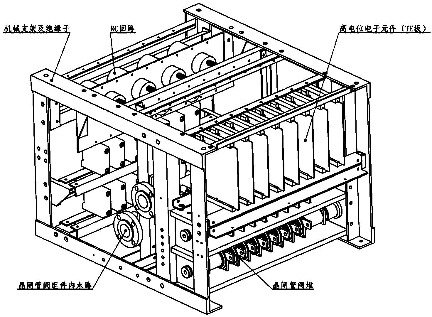 Disc spring crimping measuring tool for thyristor valve strings and IGBT (insulated gate bipolar transistor) valve strings