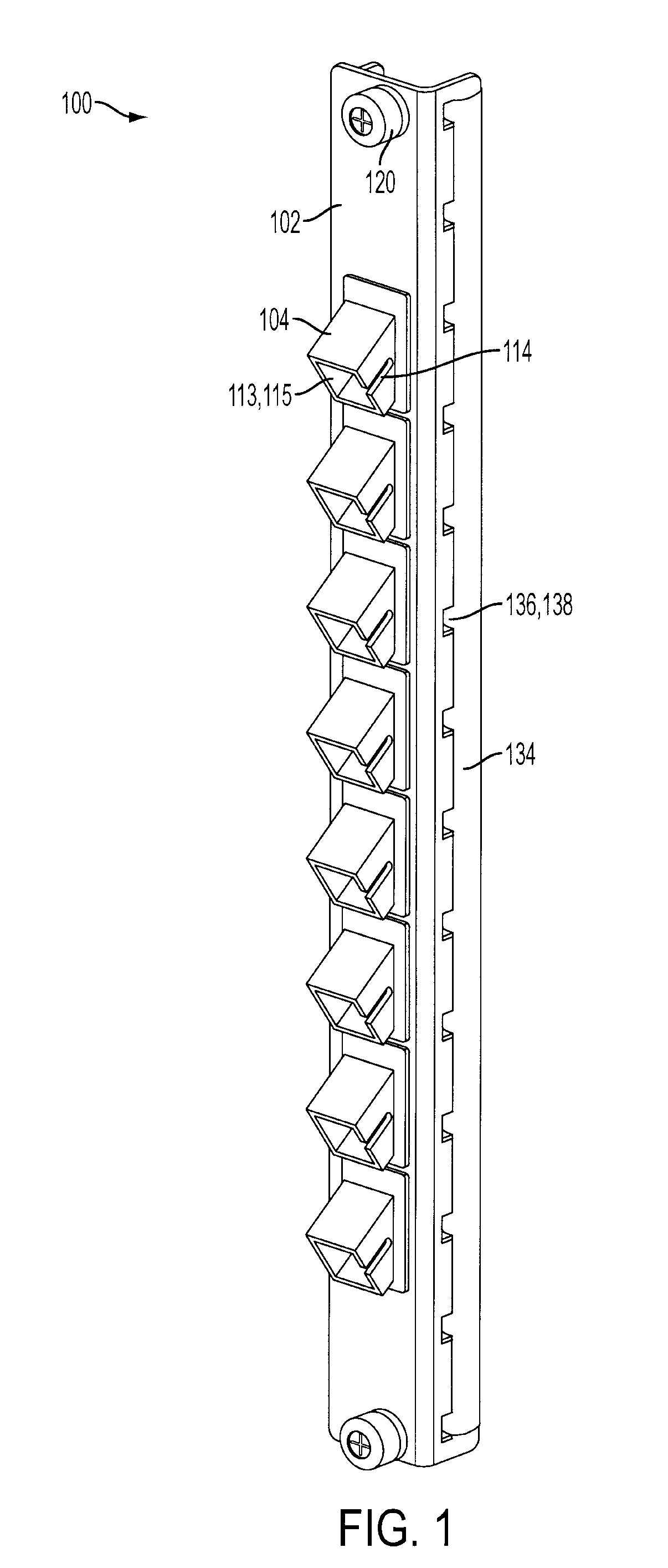 Blank plate for managing cables