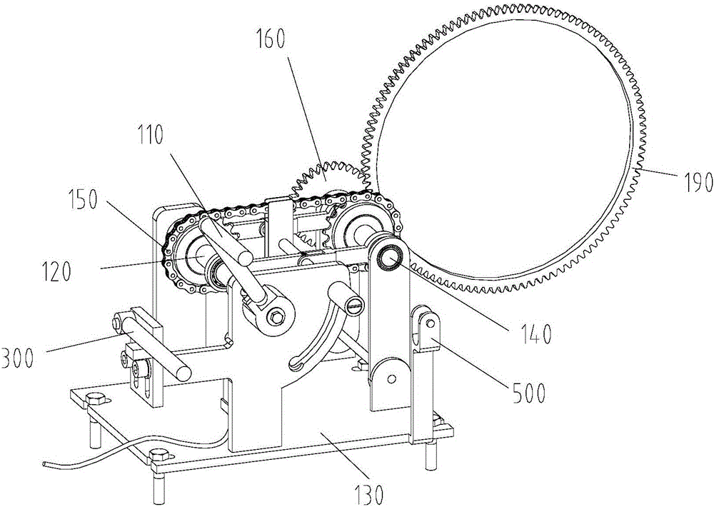 Operation method for barring gear of tablet press