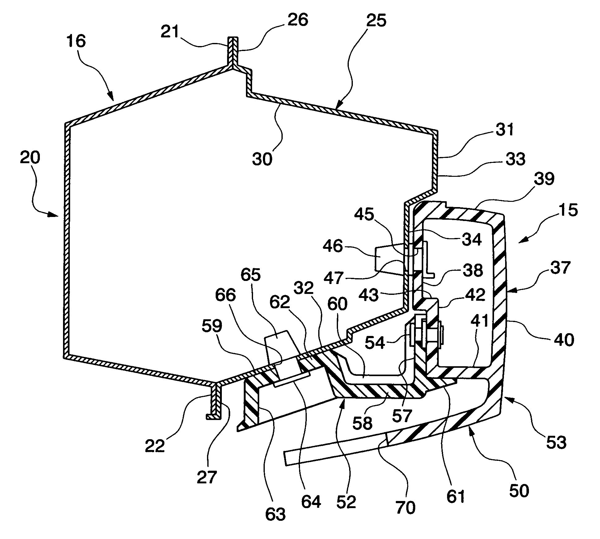 Installation structure for a side sill garnish