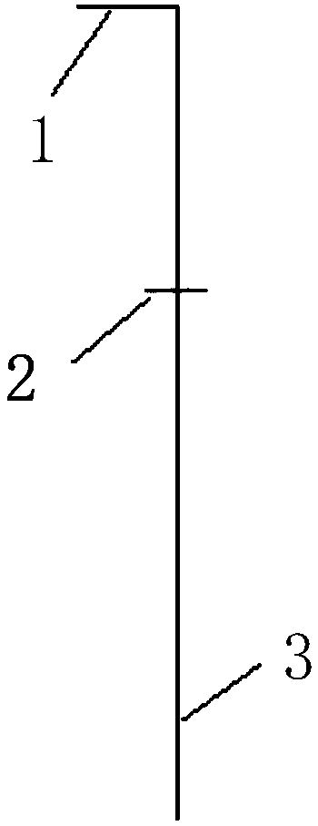 Hand measuring tool for liquid level of platinum channel of cover plate glass, and use method of tool