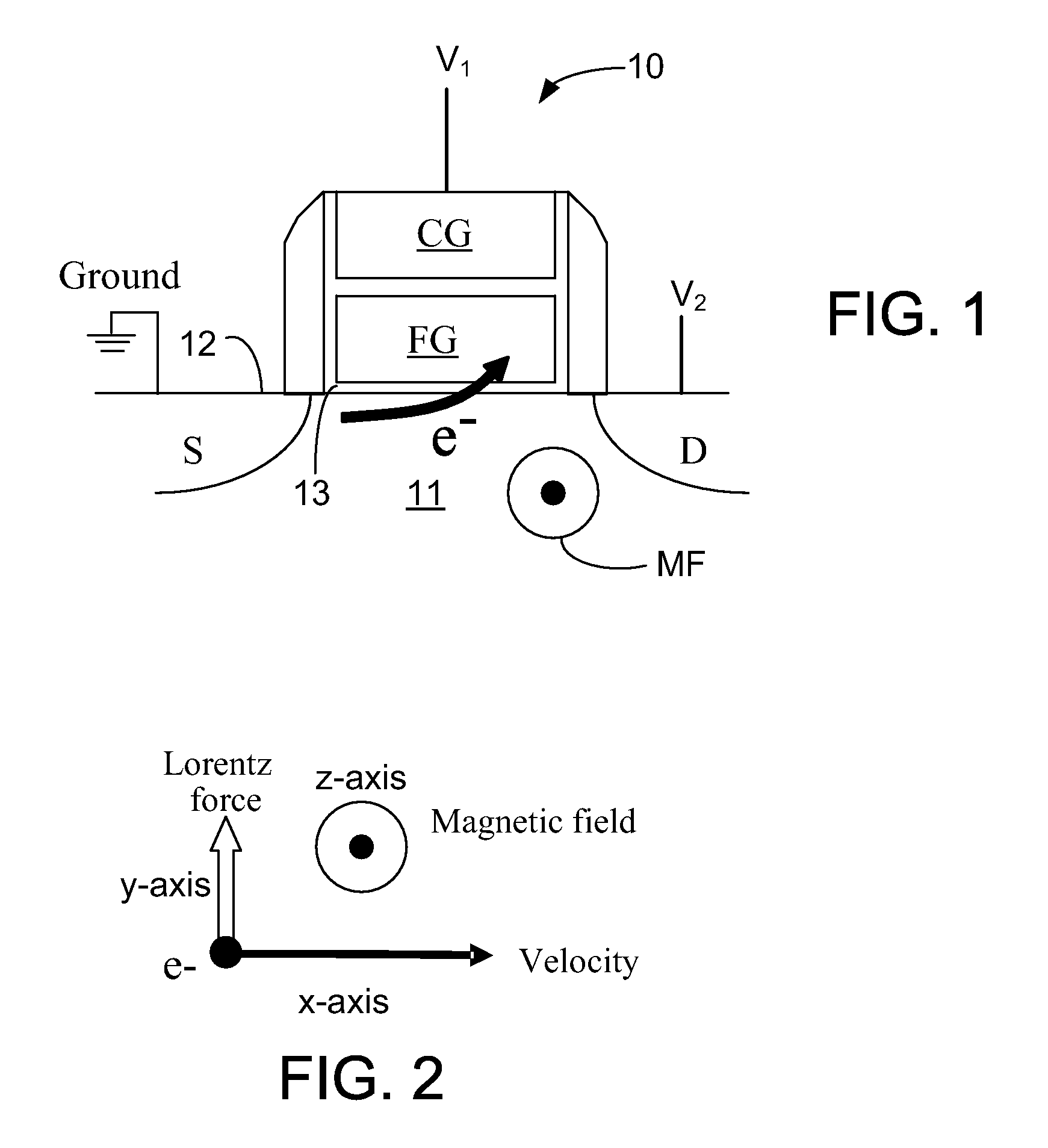 Magnetic floating gate memory