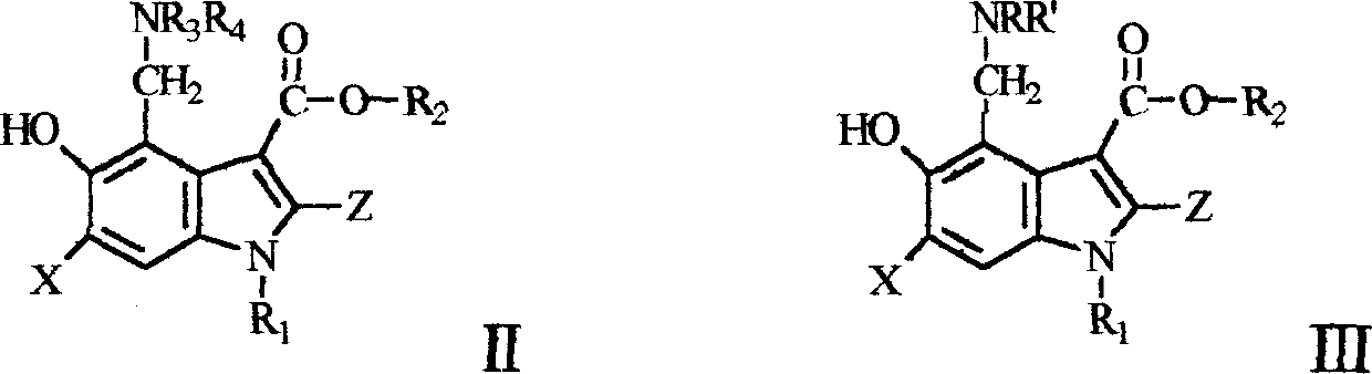 Novel 5-hydroxy-3-carboxylate indoles derivant and method for preparing the same