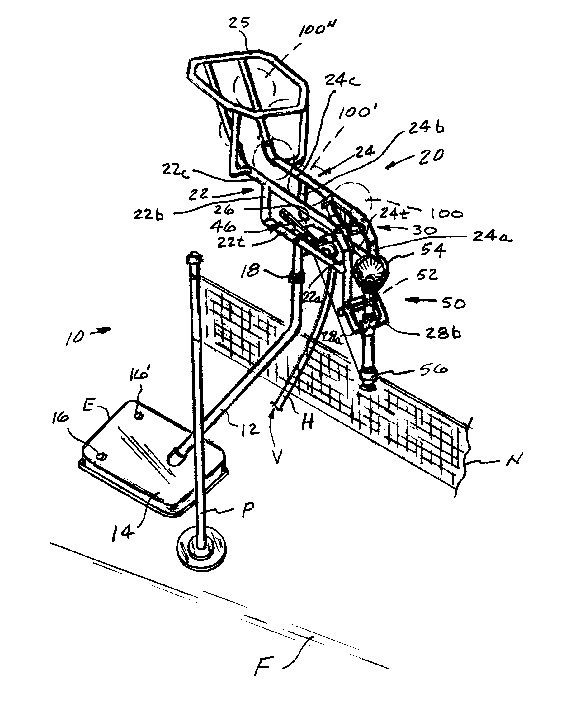 Volleyball training apparatus