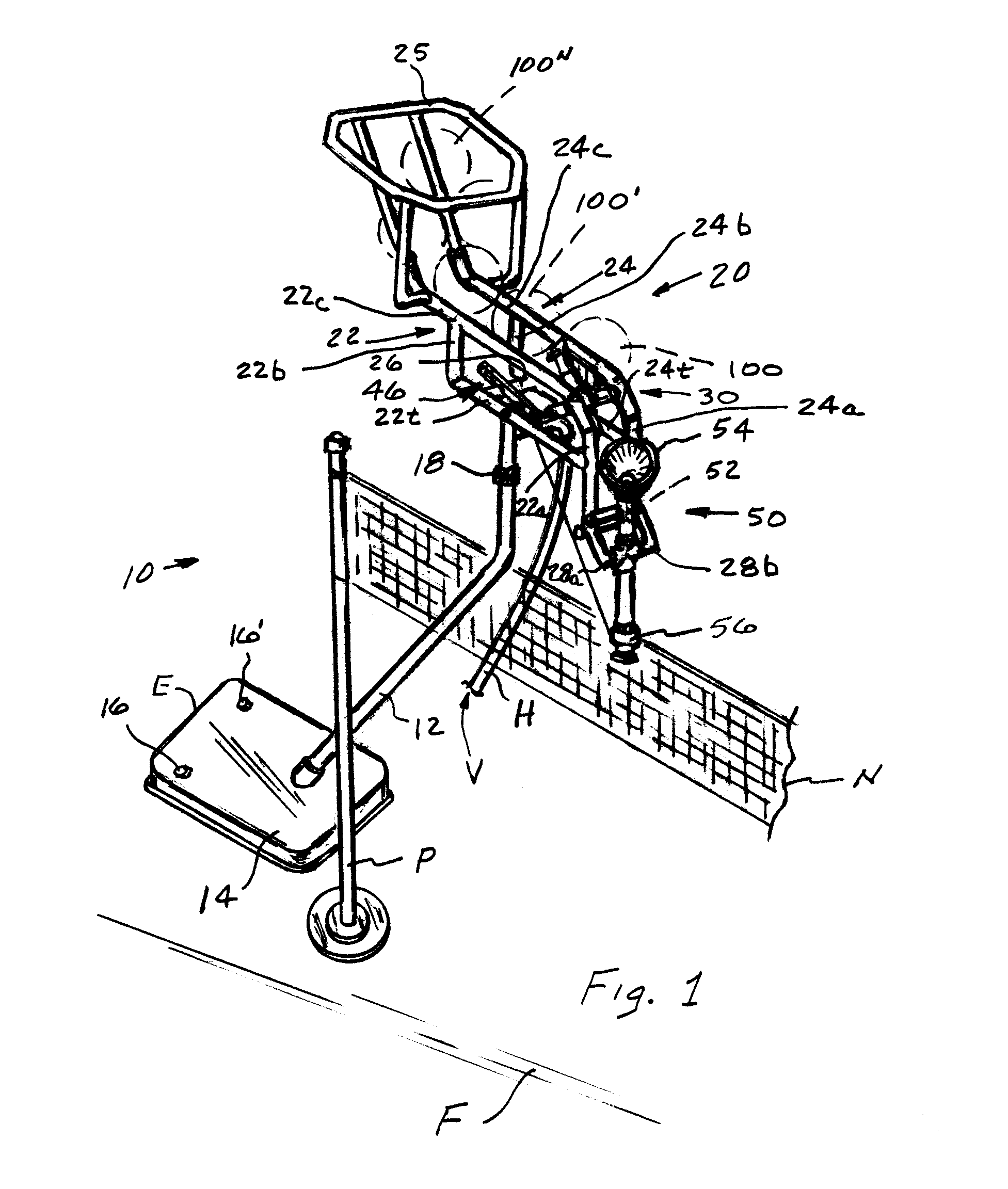 Volleyball training apparatus