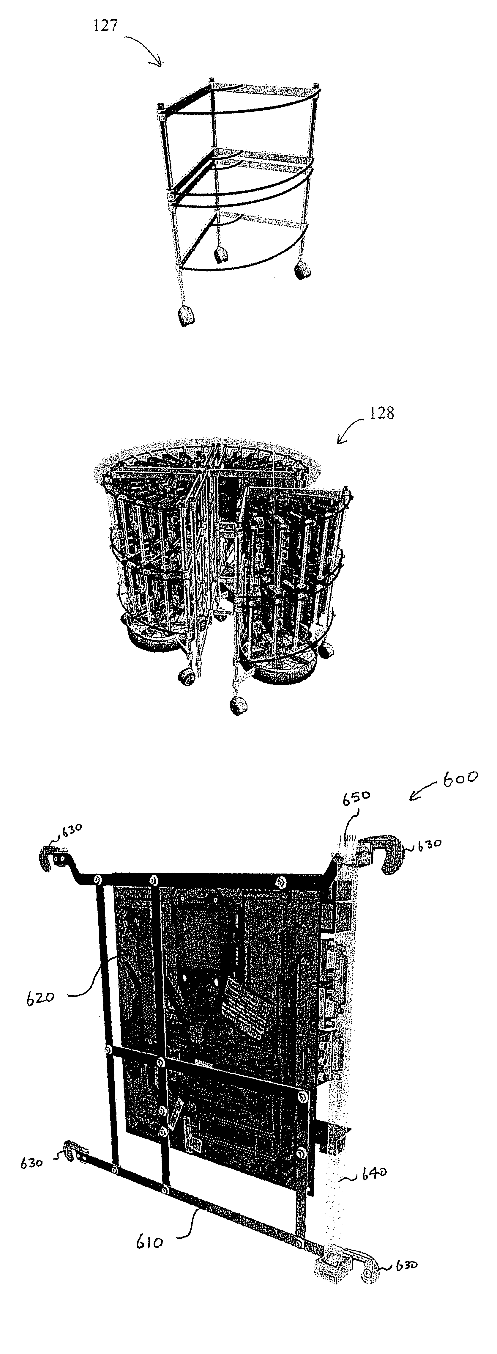 Housing assembly for stacking multiple computer modules