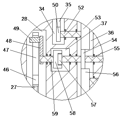 Adjusting device for aerospace radar