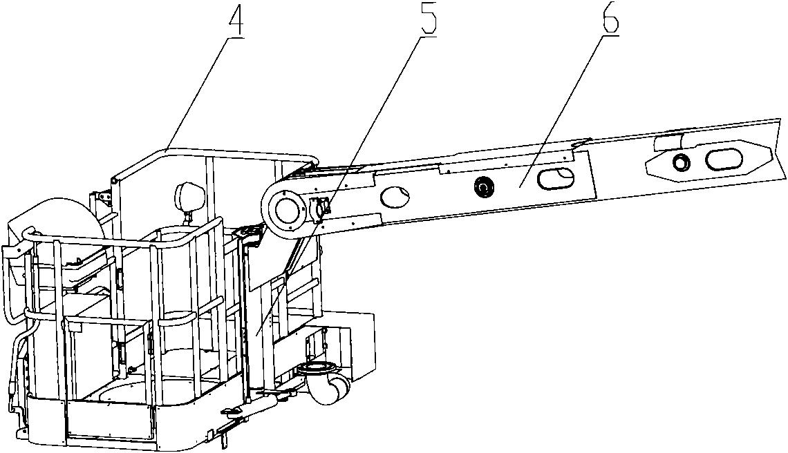 High-altitude operation engineering machinery and working platform monitoring system thereof