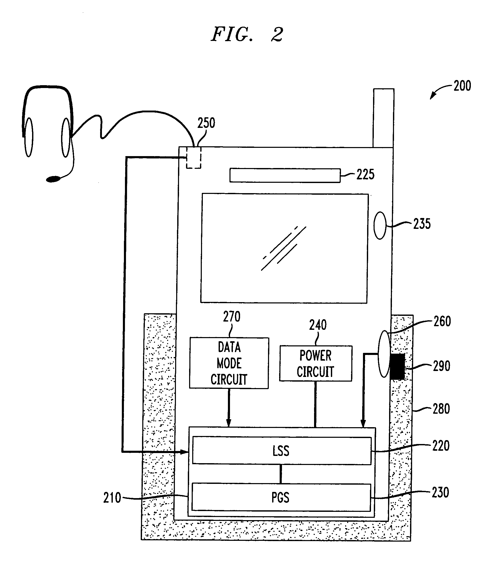 Proximity regulation system for use with a portable cell phone and a method of operation thereof