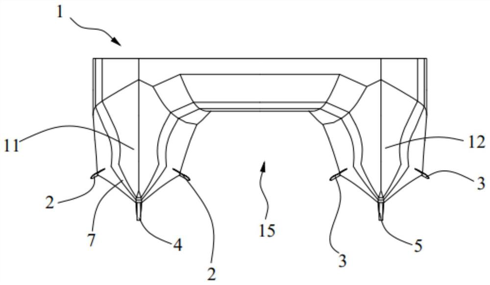 Ship body and deep V-shaped bevel half-small waterplane area catamaran