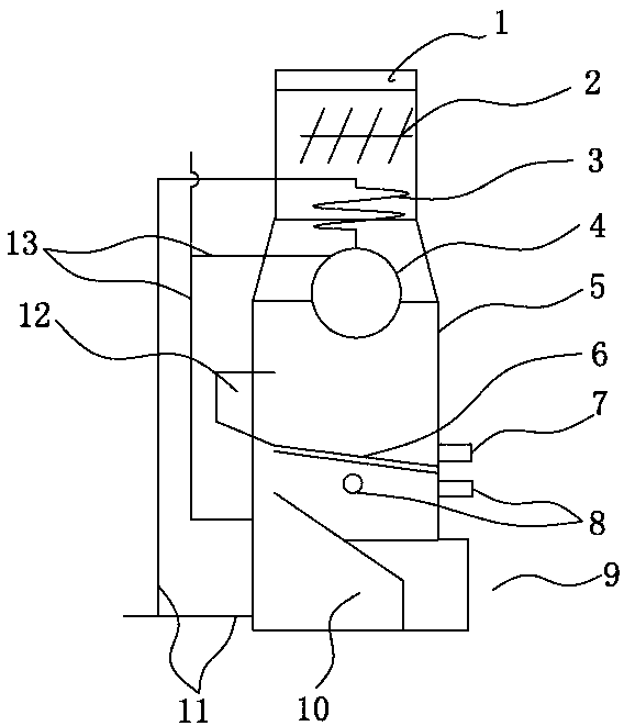 Garbage incinerator with heat recovery device