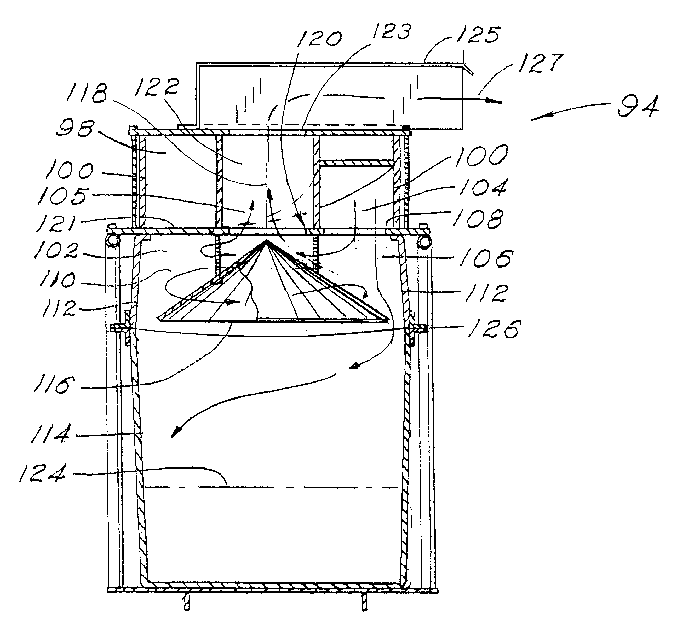 Collector and separator apparatus for lawn and garden