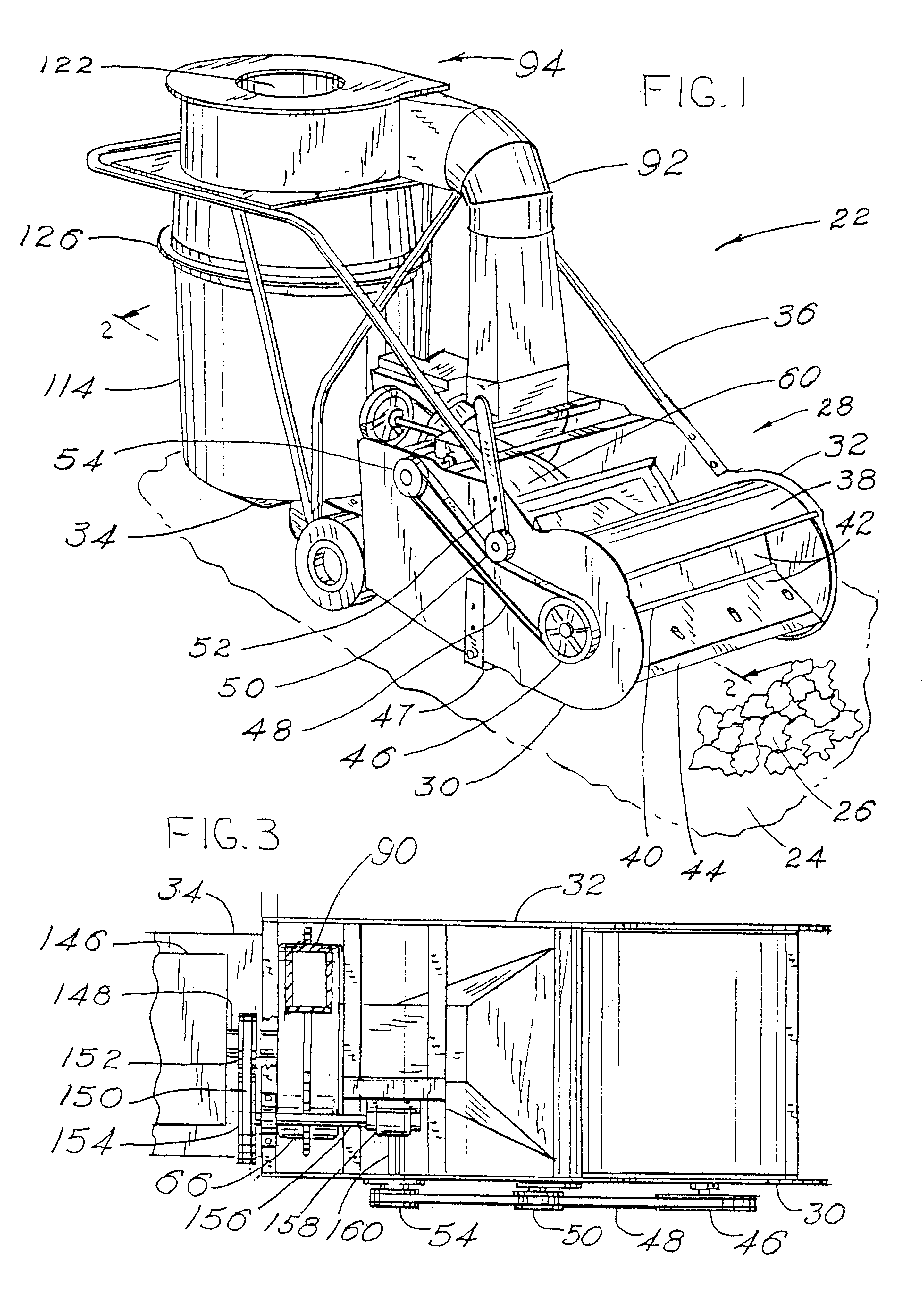 Collector and separator apparatus for lawn and garden