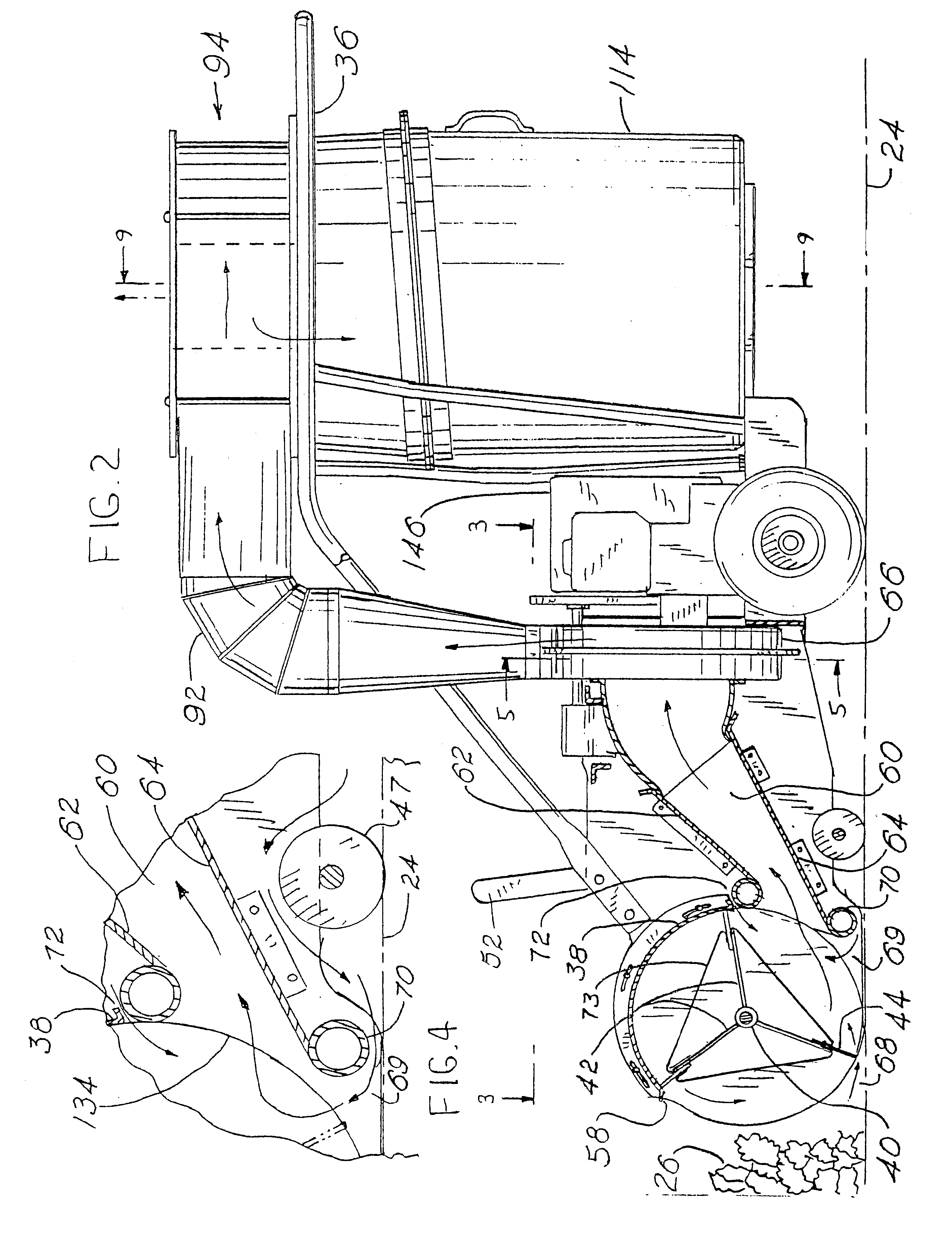 Collector and separator apparatus for lawn and garden